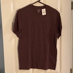 J. Crew Men's Burgundy Short Sleeve Tee